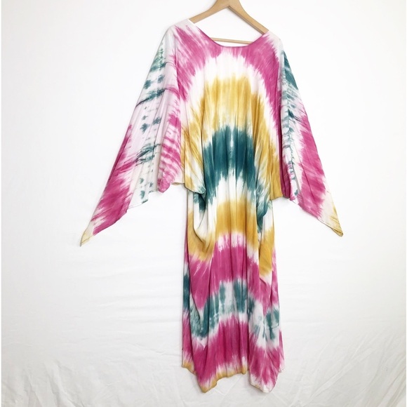 Oddy tie dye multicolored Kimono - Picture 2 of 9